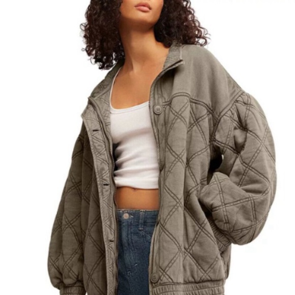 Free People Juno Quilted Jacket❤️ NWOT - Picture 12 of 15